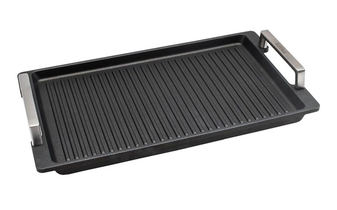 Grill plate with handles